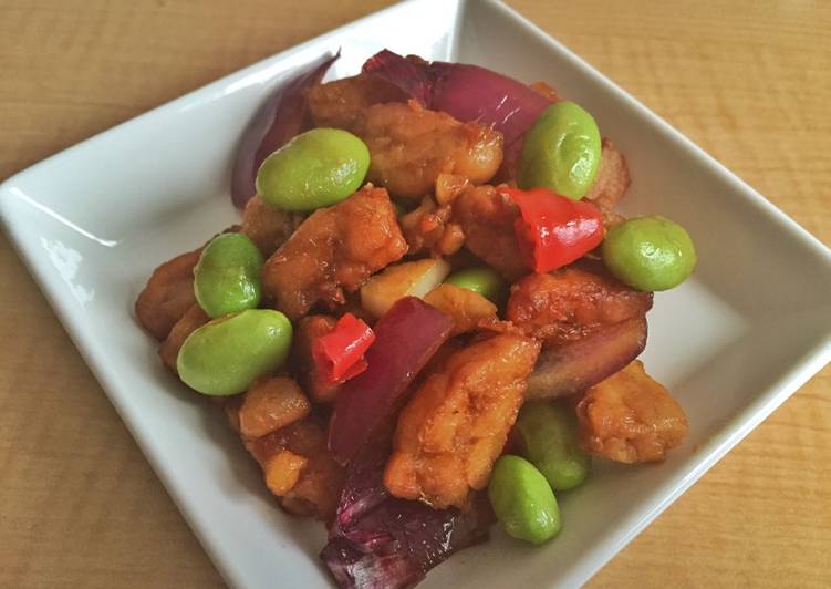 Cara termudah untuk Mudah Makan di DimeSambal Goreng Tempe Edamame