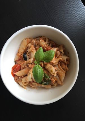 Tonhalas penne 🐟 recept fotója