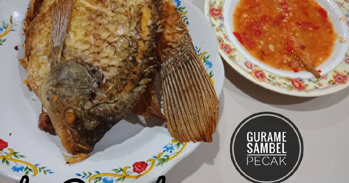 Resep Gurame Goreng Sambal Pecak Oleh Rini Rizky Cookpad