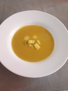Una foto de Crema de Chile verde