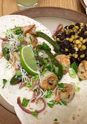 A picture of Mojito Shrimp Tacos.