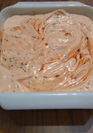 Una foto de Helado cremoso de maracuyá