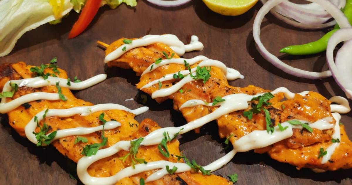 Chicken Malai Tikka Recipe By Charan Sehgal Cookpad 