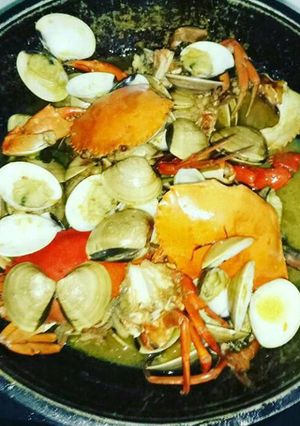 Foto resep Seafood kepiting kolaborasi kerang