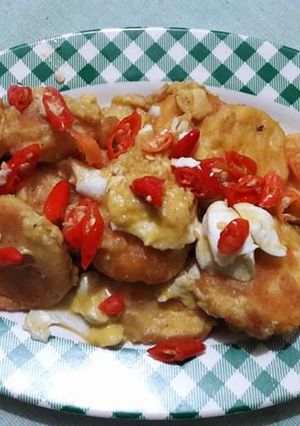 Foto resep Tofu telur asin - paling mudah