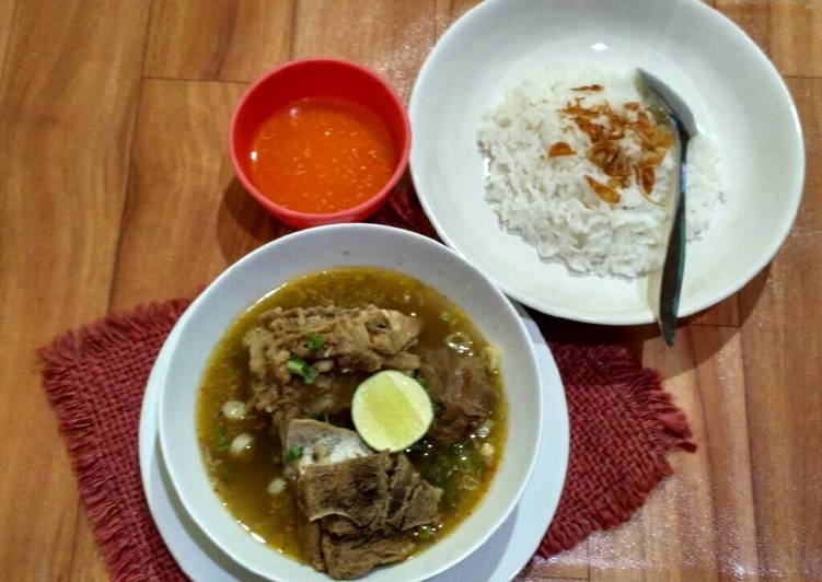 Cara Mudah Menyiapkan Sup konro Makassar Super Enak
