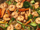 Chop suey frito de Camarón