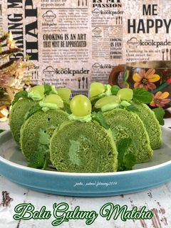 Foto resep Bolu gulung green tea (gluten free)