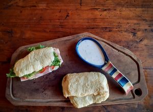 Una foto de Pan ciabatta