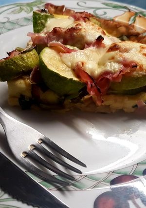 Una foto de Tarta de zucchini grillado