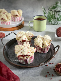 Foto resep Bolu Kukus Oreo Red Velvet