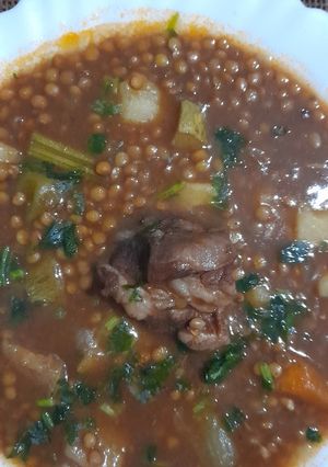 صورة لوصفة شوربة العدس الصنف الصغير