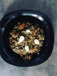 Una foto de Arroz negro express