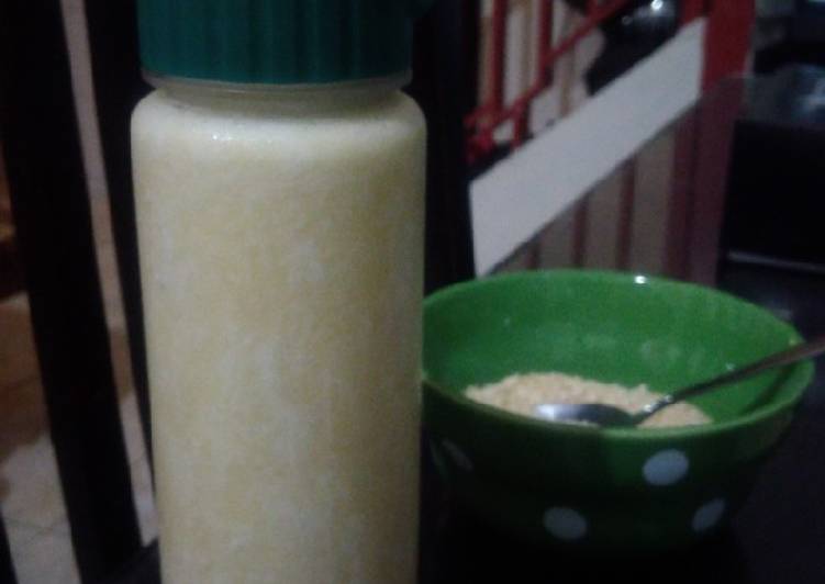 {Cara Membuat Banana Milk Anti Ribet