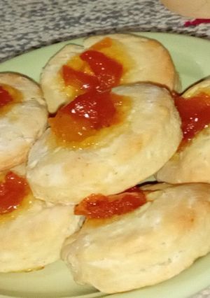 Una foto de Pepas con dulce de quinotos