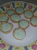 Tartaletas rellenas de mousse de limón y menta