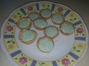 Una foto de postre menta
