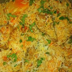 A picture of Sindhi biryani.