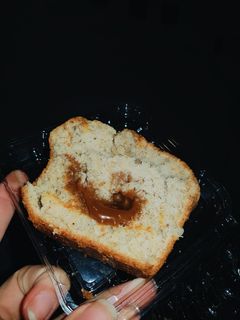 Una foto de Budín de banana, avena y dulce de leche