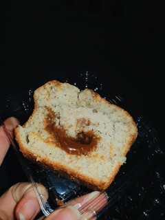 Una foto de Budín de banana, avena y dulce de leche