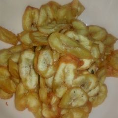 A picture of Raw banana chips.