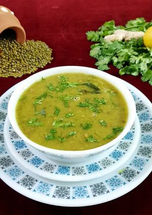 A picture of Green gram (Moong) Soup.