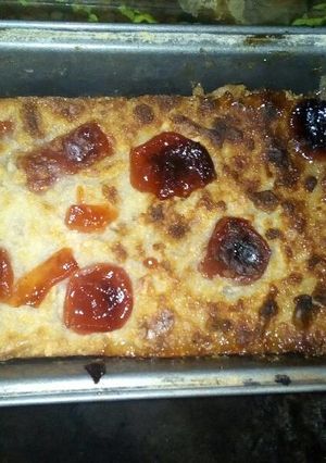 Una foto de Budín de pan con dulce de membrillo
