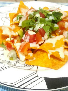 Foto resep Nachos salsa saus keju