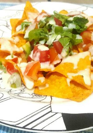 Foto resep Nachos salsa saus keju