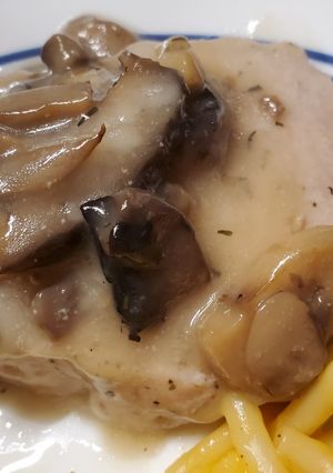 A picture of My Baked Cream Of Mushroom Pork Chops.