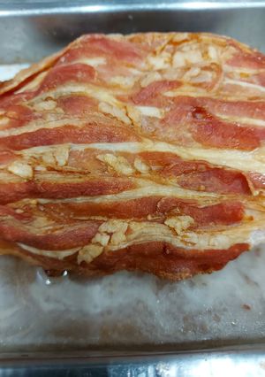 Baconkèrges sült comb recept fotója