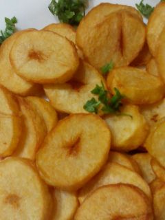 صورة لوصفة بطاطس مسلوقه ومحمرة 😋