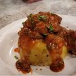 Mofongo Relleno de churrasco al estilo de PUERTO RICO