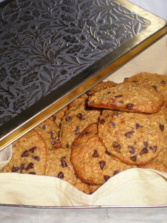 Una foto de Galletas de avena, naranja y chocolate