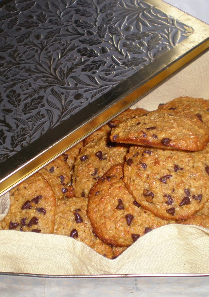 Una foto de Galletas de avena, naranja y chocolate