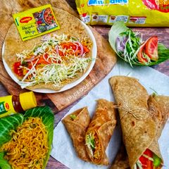 A picture of Cheesy Maggi Wrap.