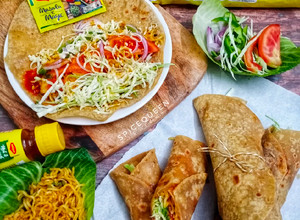 A picture of Cheesy Maggi Wrap.