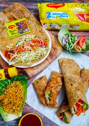 A picture of Cheesy Maggi Wrap.