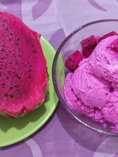 Foto resep Homemade Dragon Fruit Ice Cream 🍧