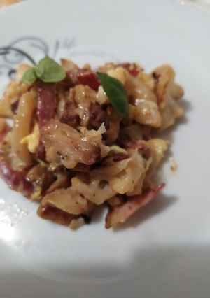 Une photo de Chou-fleur façon carbonara 🇮🇹