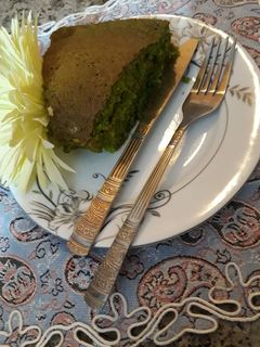 عکسی از دستور کیک اسفناجی 🍰