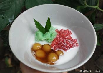 Resep Populer Jenang Campur - Bubur Sumsum, Biji salak, Mutiara Enak Sederhana