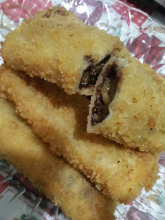Foto resep Roti goreng isi pisang cokelat