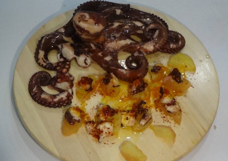 Pulpo cantabro  al estilo gallego