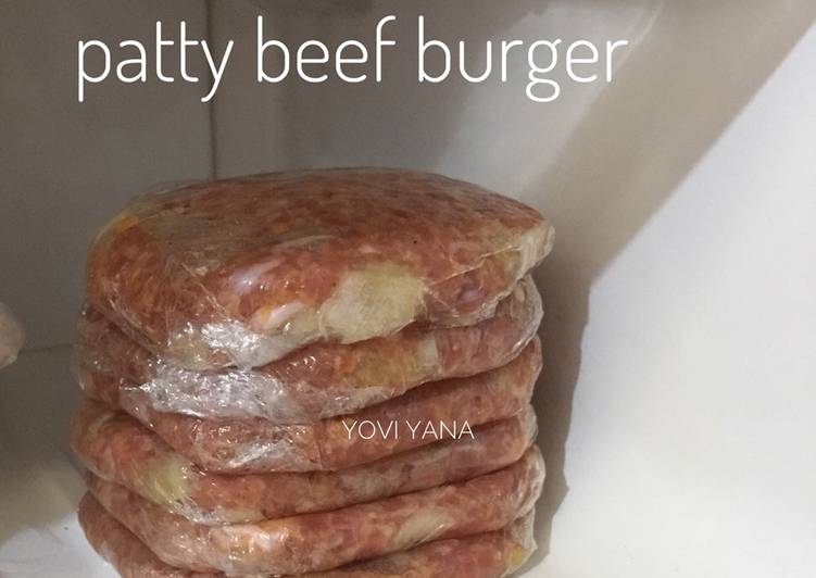 Patty beef burger