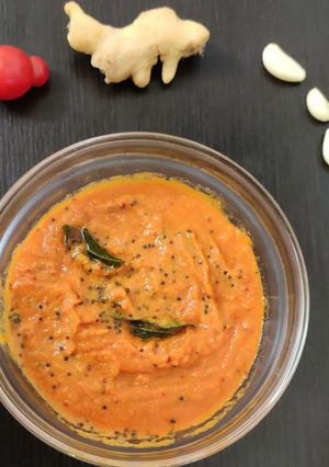 A picture of Ginger Garlic chutney.