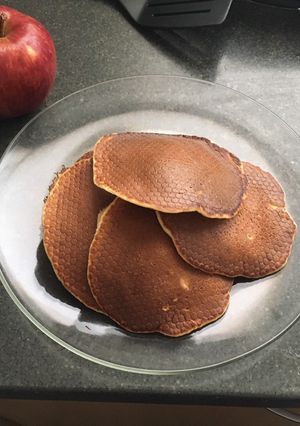 Una foto de Panqueques de manzana