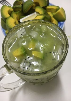 Hình của món Dưa gang dầm với trái cây.