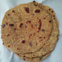 Baigan thepla A picture of Baigan thepla.