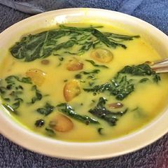 A picture of Manathakkali Keerai Soup | Greens Soup.